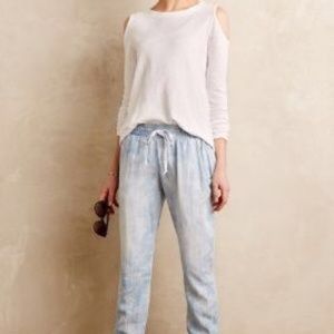 Cloth and stone chambray joggers medium